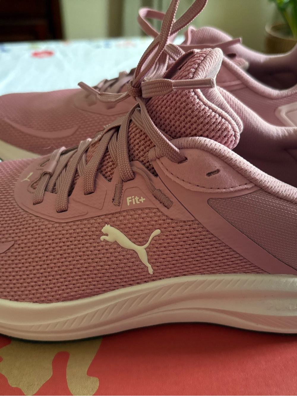 PUMA Women's Dusty Pink Fit+ Mesh Running Sneakers